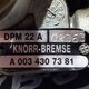 Кран стояночного тормоза (ручник) б/у A0034307381/07485 для Mercedes-Benz (Мерседес) KNORR - 1
