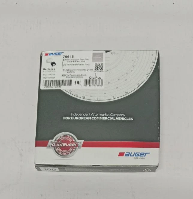 диск для тахографа 125 км. HICO нов. \ Диск диаграммный (шайба) 125-24 EC 4K