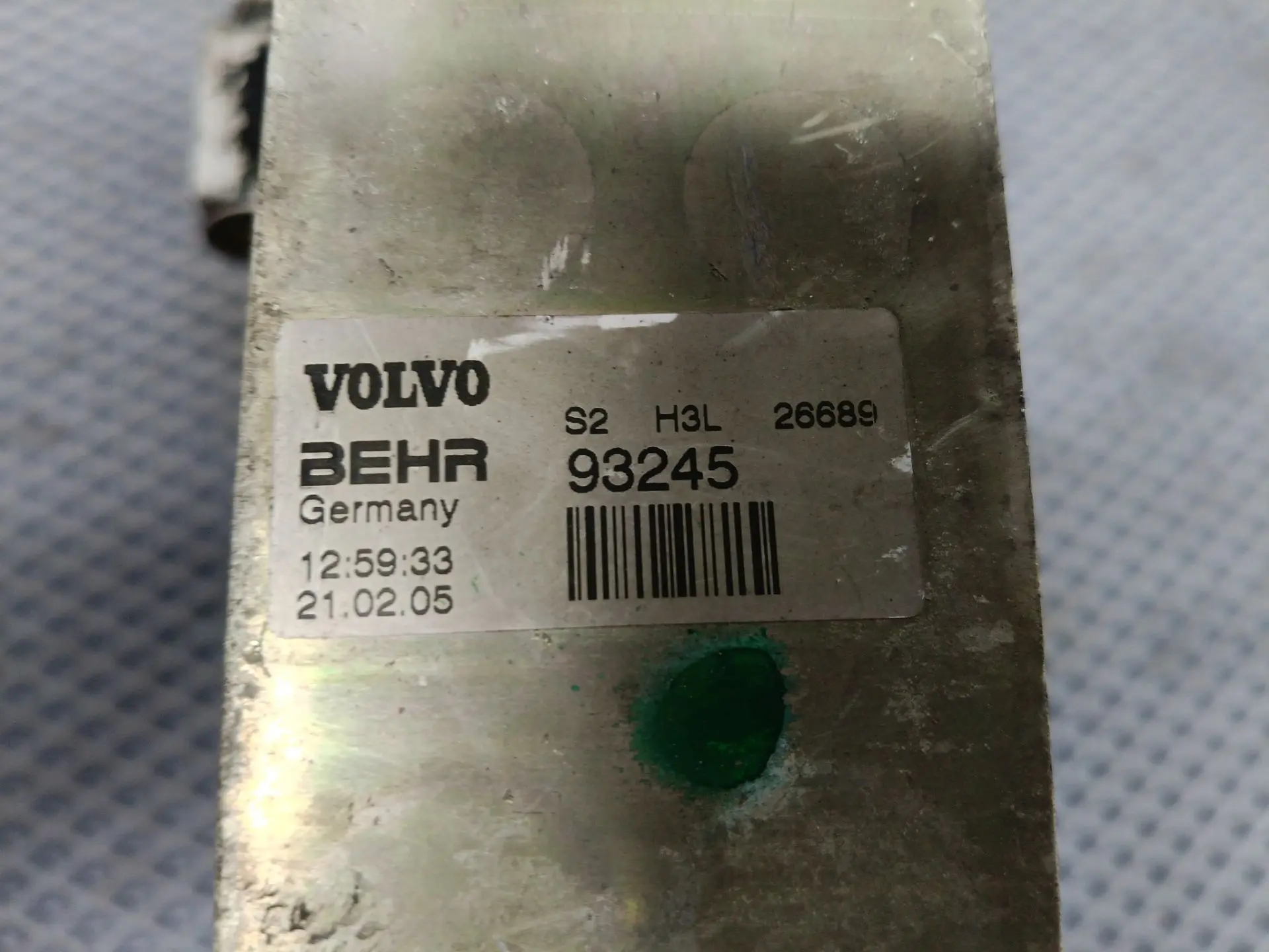 Радиатор кондиционера (испаритель) б/у 6163909 / 93245 для Volvo (Вольво) - 2